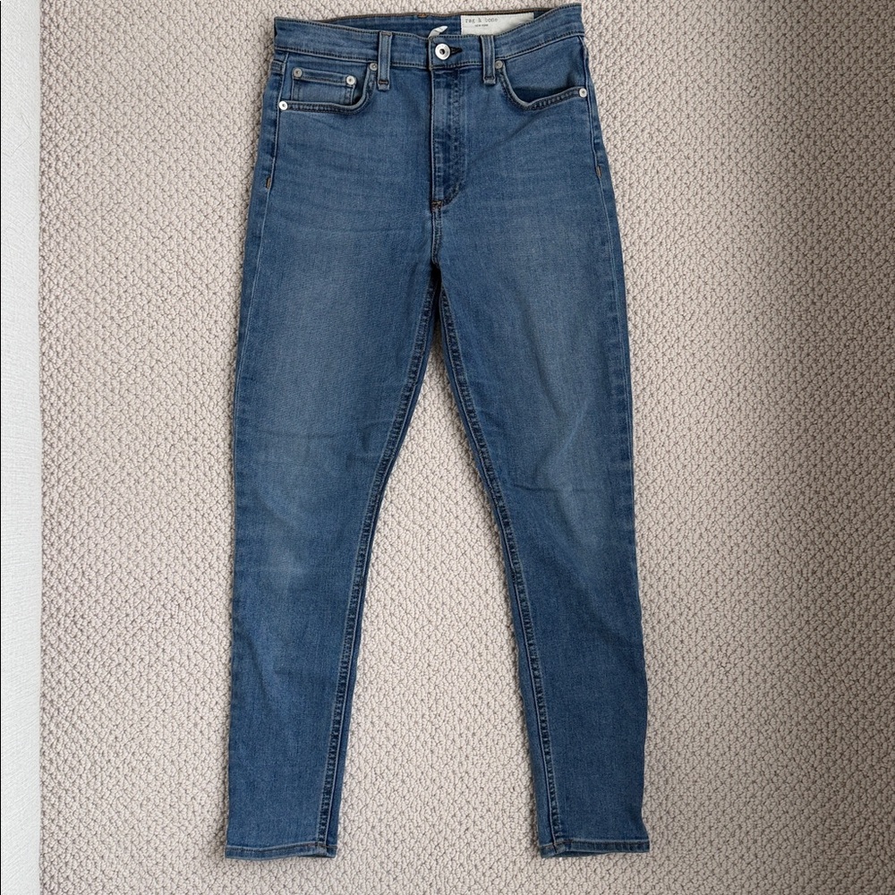 Rag & Bone Women's High Rise Ankle Skinny Jeans in Camden wash